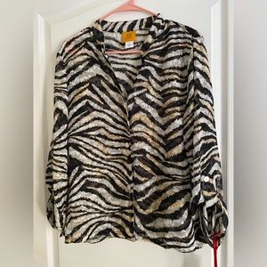 Ruby Rd. Top | Women’s size 14 | Animal Print